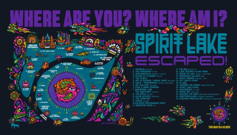 Hulaween 2024 Spirit Lake Map